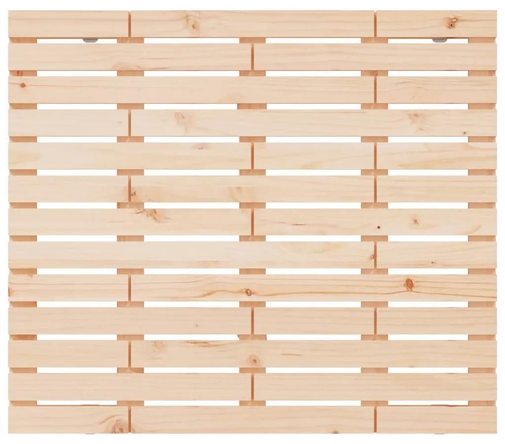 Testiera da parete 126x3x91,5 cm in legno massello di pino