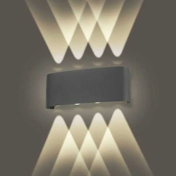 Brilagi - Lampada da parete LED per esterni FLAREBOX LED/8W/230V antracite IP65