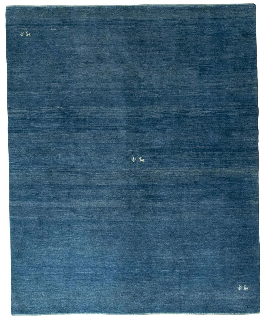 Gabbeh Tappeto 200 x 250 Blu (Iran) Annodato A Mano