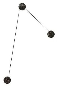 Azou 3 Applique da Parete Marmo Nero - KDLN