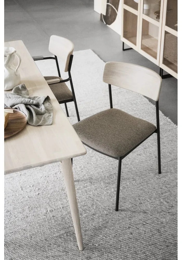 Sedie da pranzo in colore beige-naturale in set da 2 Maymont - Rowico