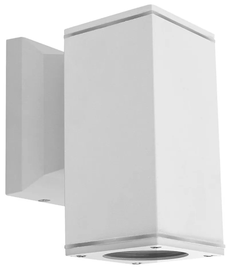 Aigostar - Applique da esterno 1xGU10/230V bianco IP65 quadrato
