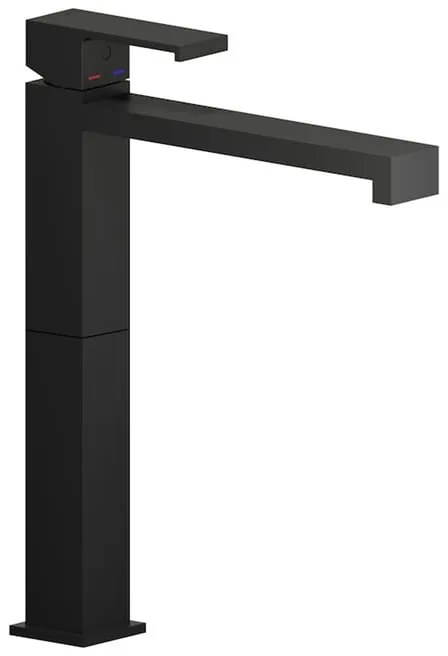 Rubinetto per lavabo getto aerato MIA nero verniciato a polvere opaco NOBILI H 30.4 cm