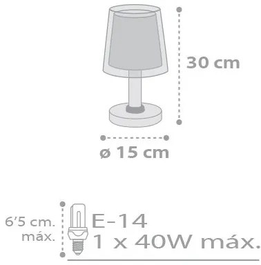 Dalber D-81211E - Lampada per bambini STARS 1xE14/40W/230V