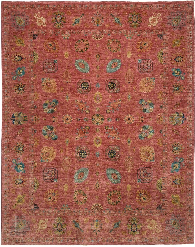 Samarkand Tappeto 240 x 300 Viola (Pakistan) Annodato A Mano