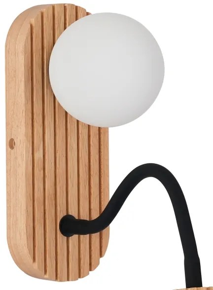 Brilagi - Lampada da parete MODERN WOOD 1xG9/5W/230V + 1xGU10/8W in legno
