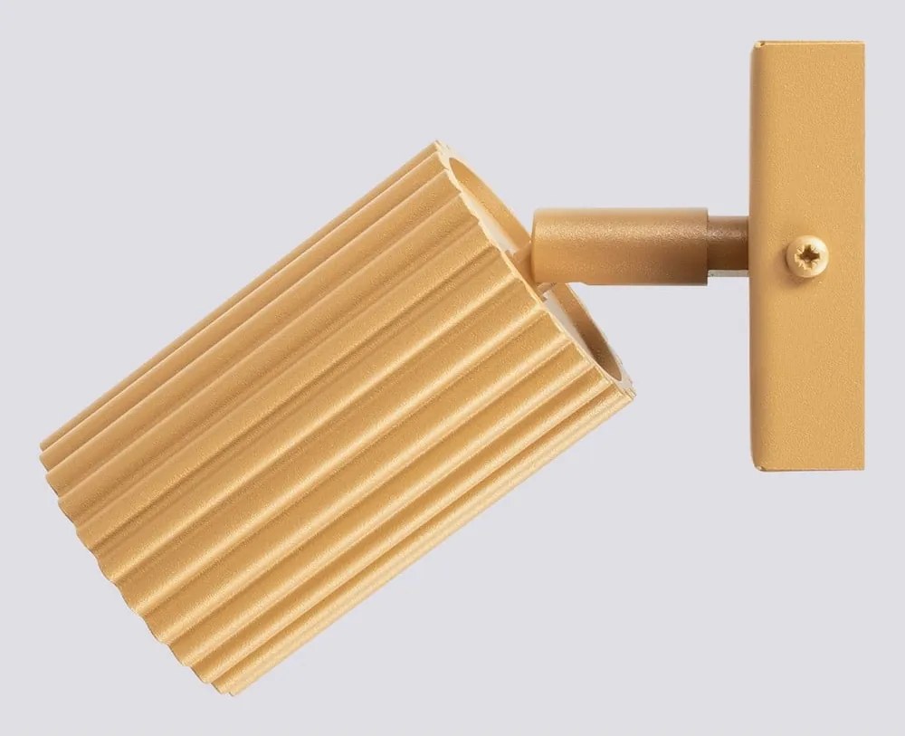 Faretto dorato 8x16 cm Gleam – Sollux