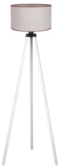 Duolla - Lampada con piedistallo 1xE27/60W/230V diametro 44 cm beige/bianco