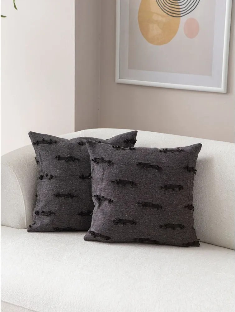 Federe decorative in set 2 pz 43x43 cm Tuffet – Mioli Decor