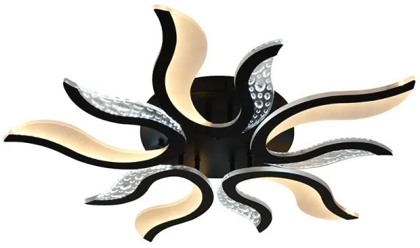 Lampadario a plafone LED dimmerabile LED/65W/230V 3000-6500K nero + telecomando