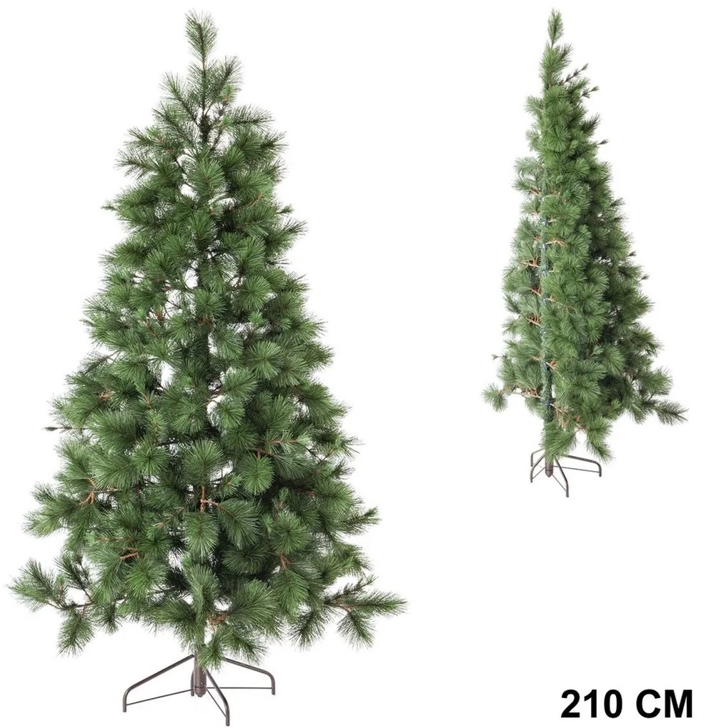 Albero di Natale Verde PVC Metallo Polietilene 120 x 120 x 210 cm