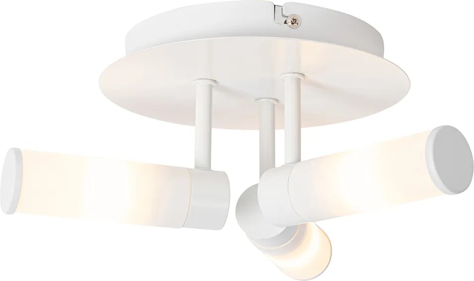 Plafoniera moderna per bagno bianca 3 luci IP44 - Bath
