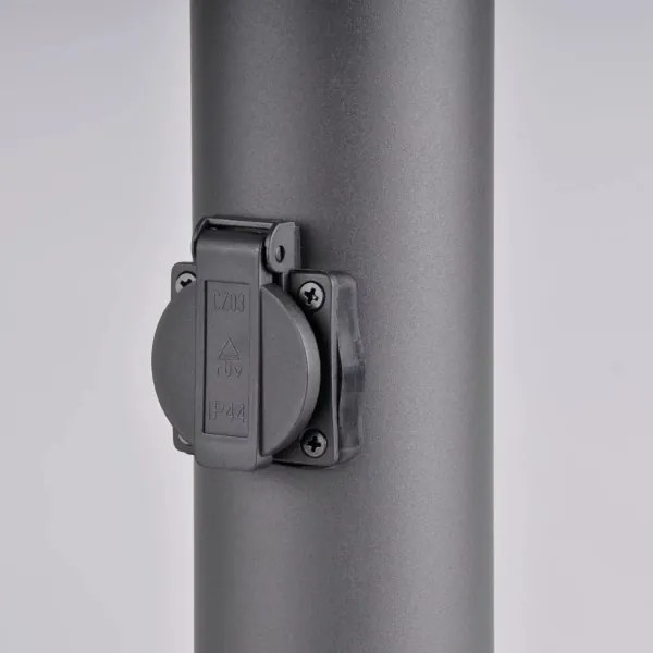 Lampada da esterno con presa DALLAS 1xE27/12W/230V IP44 antracite