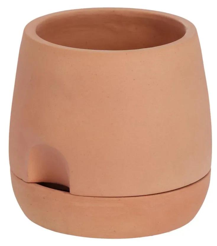 Kave Home - Vaso autoirrigante piccolo Luigina in terracotta Ã˜ 27 cm
