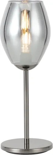 Eglo 39568 - Lampada da tavolo ESTANYS 1xE27/60W/230V nera/fumé