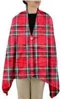 Plaid scialle tartan rosso Flannel