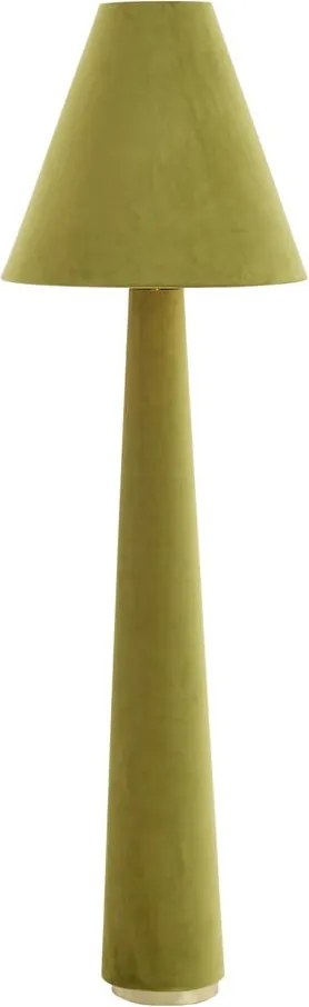 Lampada da terra verde con paralume in tessuto (altezza 168 cm) Devia - Light &amp; Living