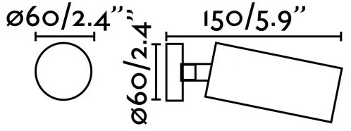 FARO 43722 - Luce Spot STAN 1xGU10/8W/230V bianco