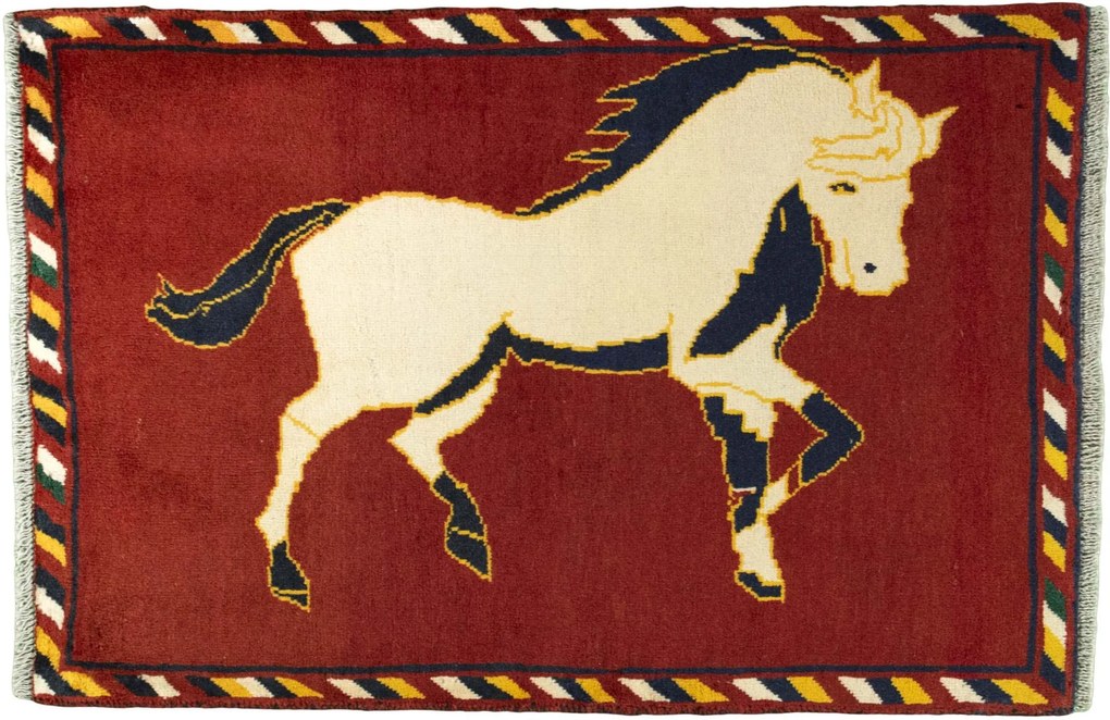 Gabbeh Tappeto persiano 80 x 120 Rosso (Iran) Annodato A Mano