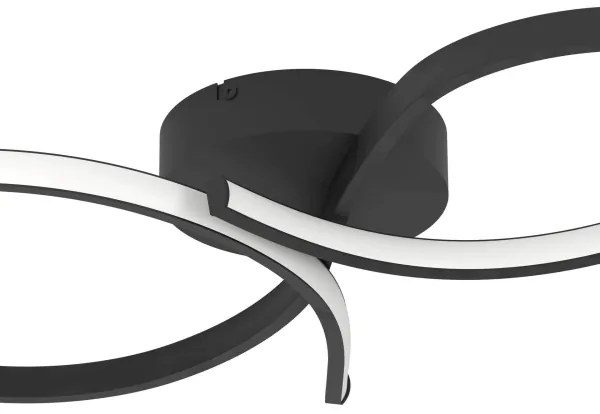 Eglo 901266 - Plafoniera LED SERPINS LED/21W/230V 3000K nero