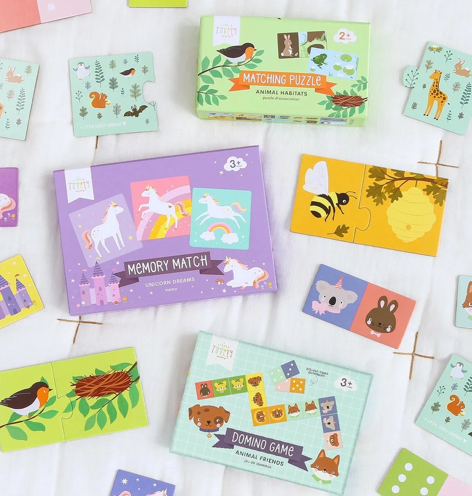 A Little Lovely Company - puzzle di abbinamento - casette degli animali