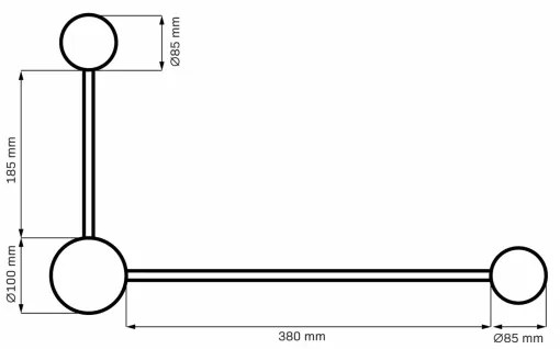 Applique a LED JOY 2xGX53/6W/230V nero