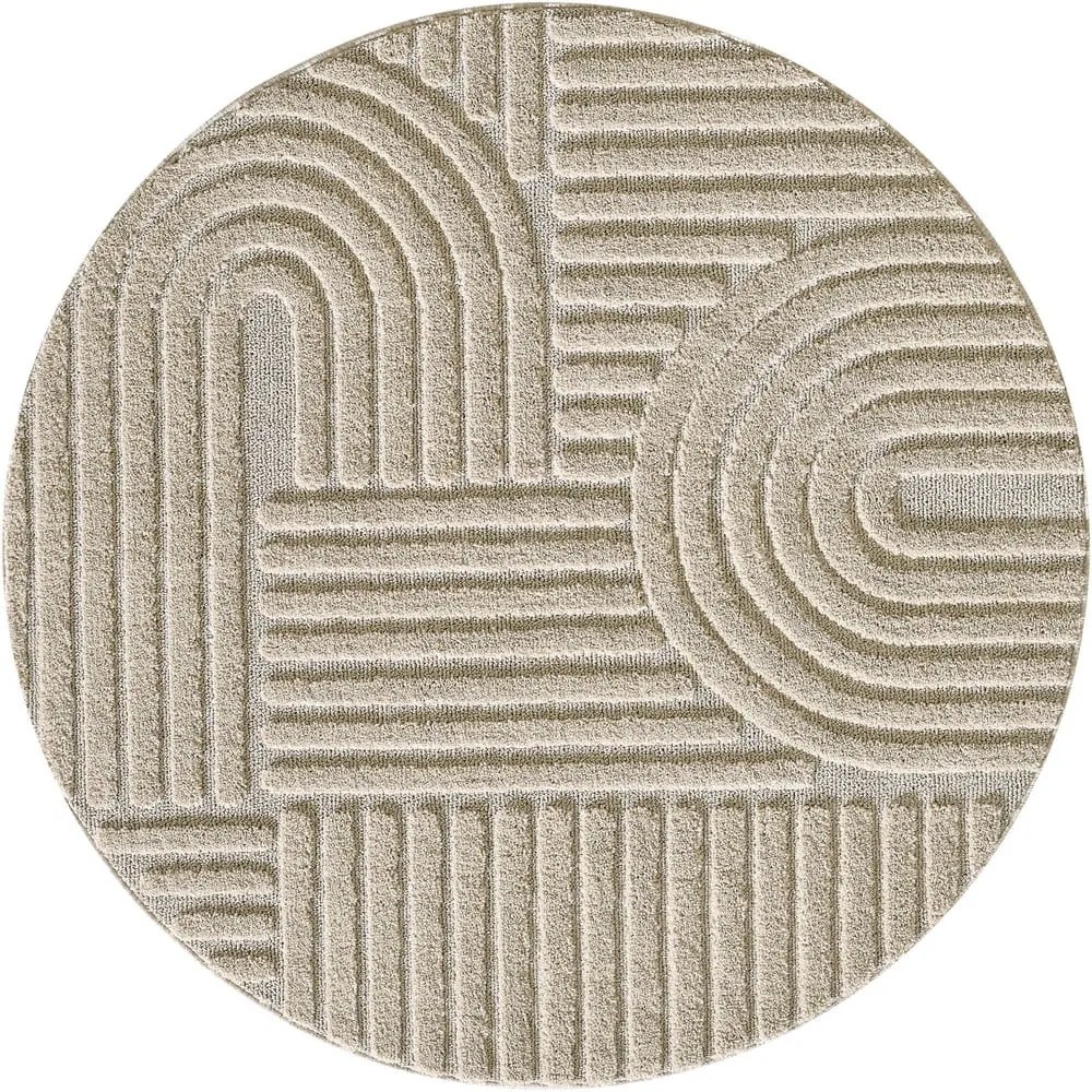 Tappeto rotondo beige ø 80 cm Art - Ayyildiz Carpets
