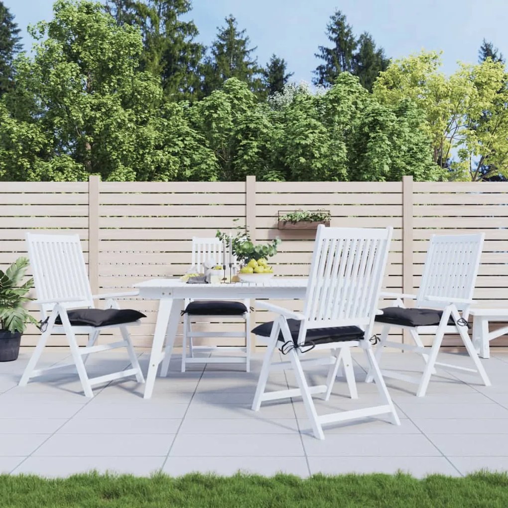 Cuscini Per Sedia 4 Pz Antracite 40x40x7 Cm İn Tessuto Oxford /