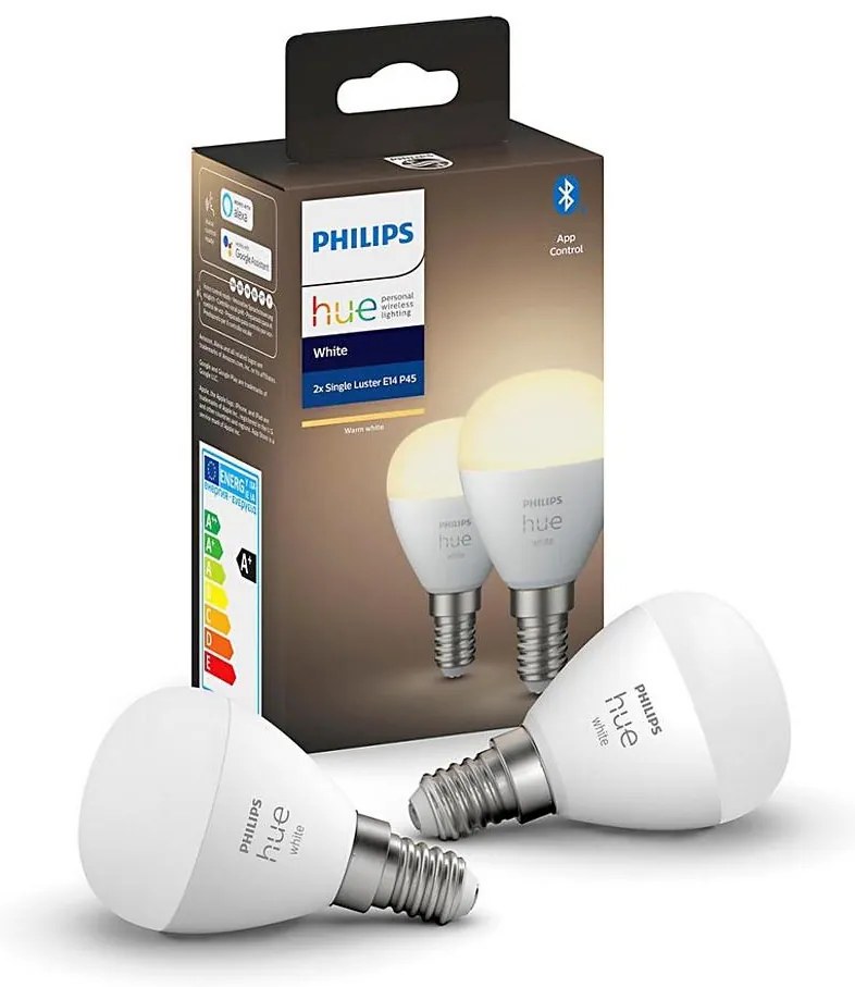SET 2x Lampadina LED Philips dimmerabile Hue WHITE P45 E14/5,5W/230V 2700K