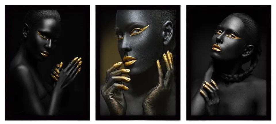 Dipinti in set di 3 pezzi 35x45 cm - Wallity