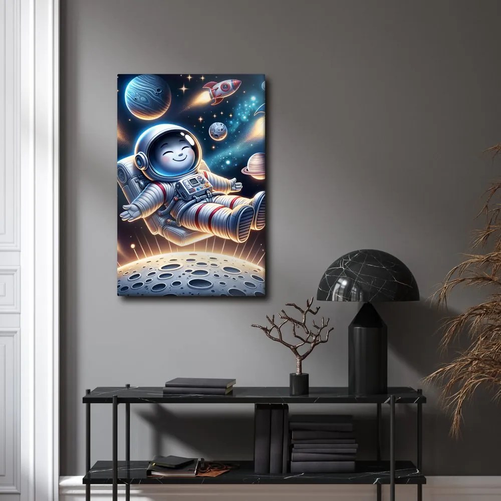 Quadro su tela – Astronauta felice nello spazio