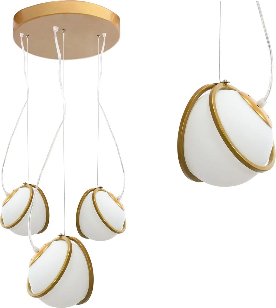 Lampada APP1090-3 CP GOLD WHITE