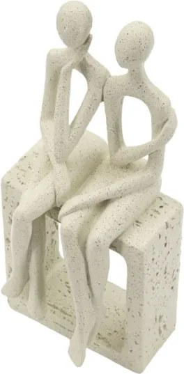 Statuetta Coppia Stons Cm 11,5X9X25