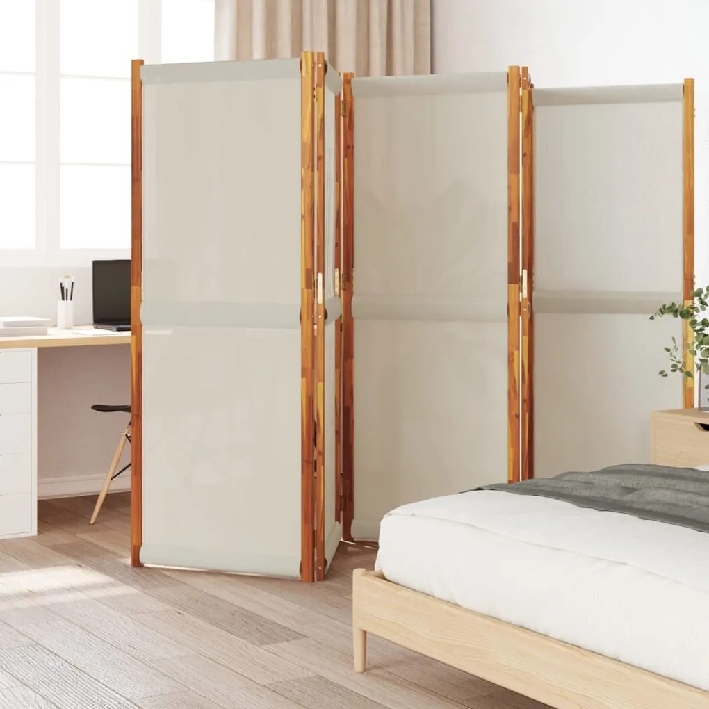 Divisorio A 5 Pannelli Grigio Chiaro 350x180 Cm /