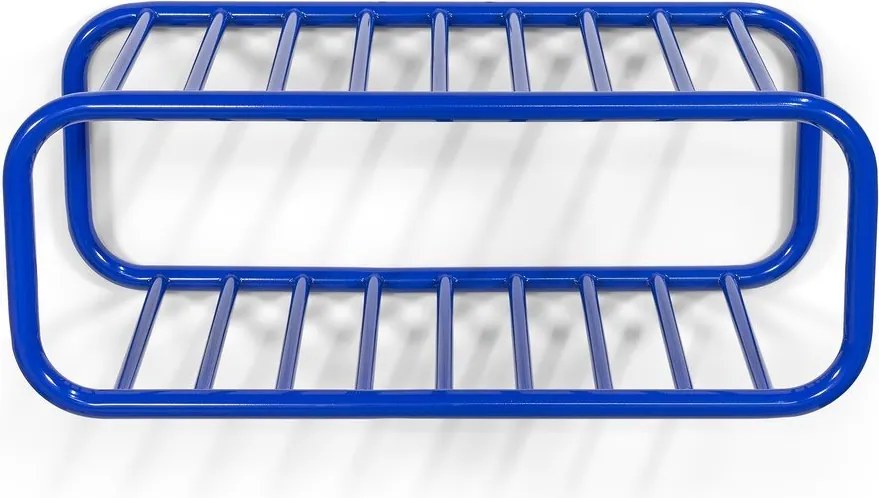 Scarpiera blu in metallo da parete 72x28x35 cm Retro – Spinder Design