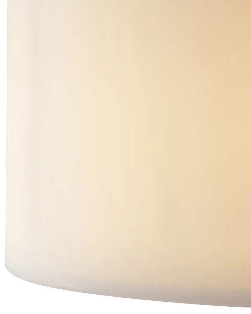 Lampada da terra moderna da esterno nera con paralume bianco IP44 - Mississippi