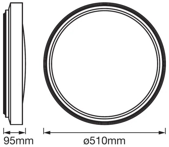 Ledvance - Plafoniera LED con sensore PLATE LED/32W/230V 3000K