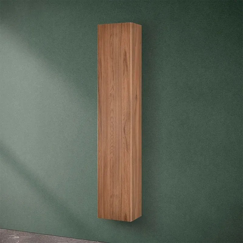 Pensile bagno sospeso cannettato H 150 cm noce canaletto Bali