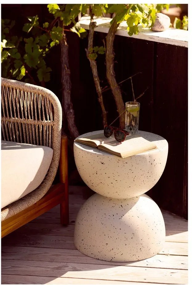 Tavolino da giardino rotondo in ceramica ø 40 cm Bonita – House Nordic