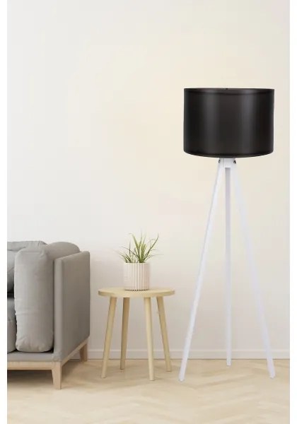 Lampada da terra AYD 1xE27/60W/230V nera/bianca