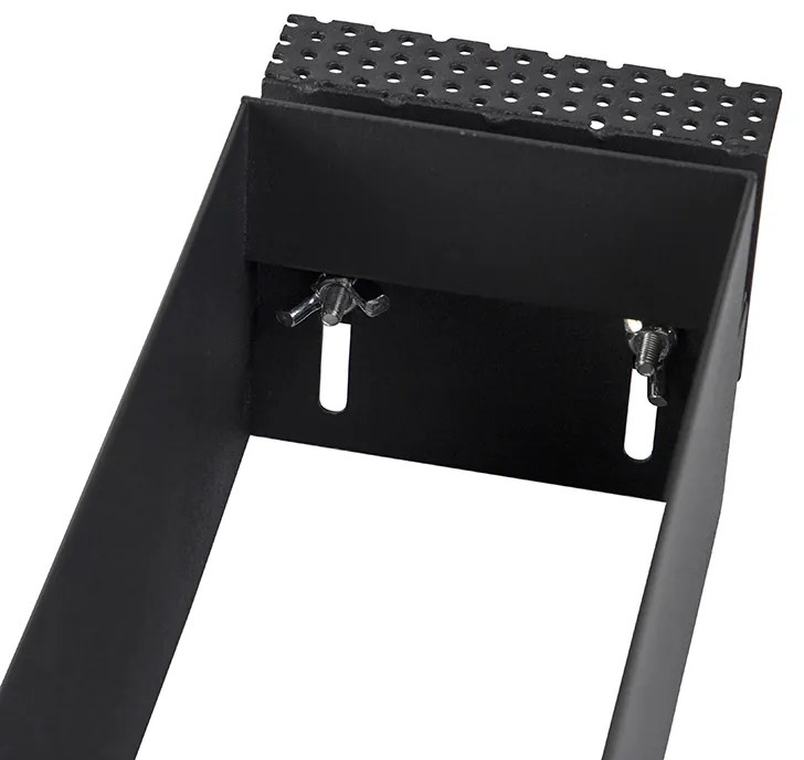 Faretto da incasso nero orientabile e girevole senza cornice 3 luci - Oneon