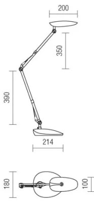 Redo 01-1036 - Lampada da tavolo LED KEPLER VEIOZA LED/6.5W/230V