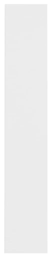 Scaffali porta cd 2 pz bianchi 21x16x93,5 cm legno multistrato