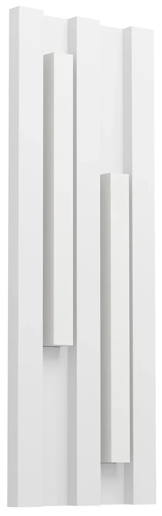Applique Esterno Contemporanea Fandina Metallo E Policarbonato Bianco E27
