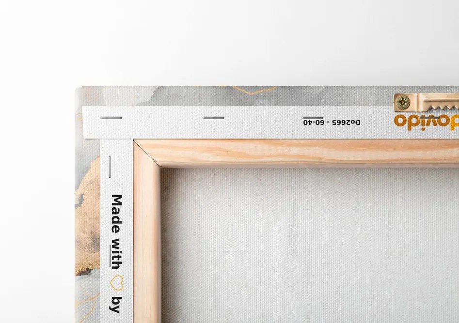 Quadro su tela – Marmo bianco-grigio