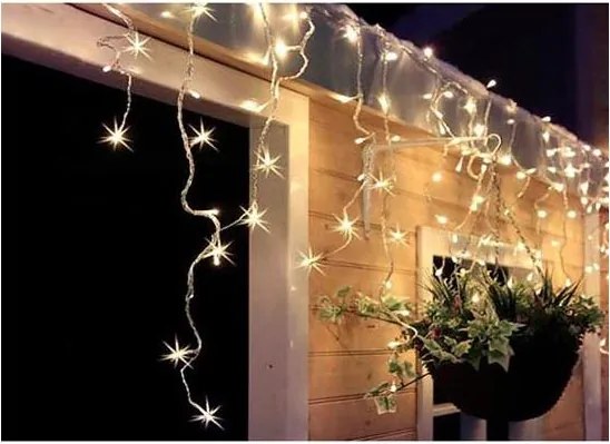 Solight 1V40-WW-1-LED Tenda luminosa da esterno 120xLED/8 funzioni 9m IP44 bianco caldo