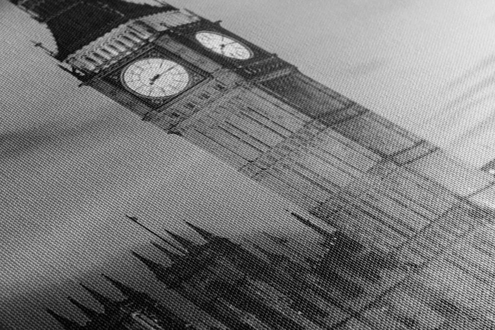 Quadro su tela – Big Ben a Londra in bianco e nero
