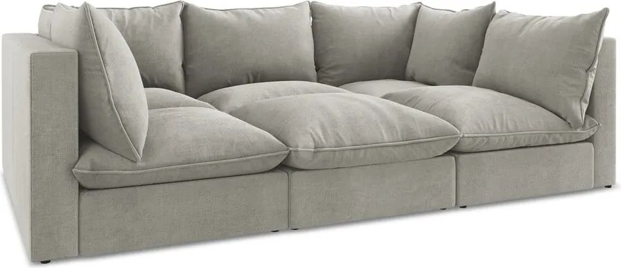 Divano grigio chiaro 255 cm Manao – Makamii