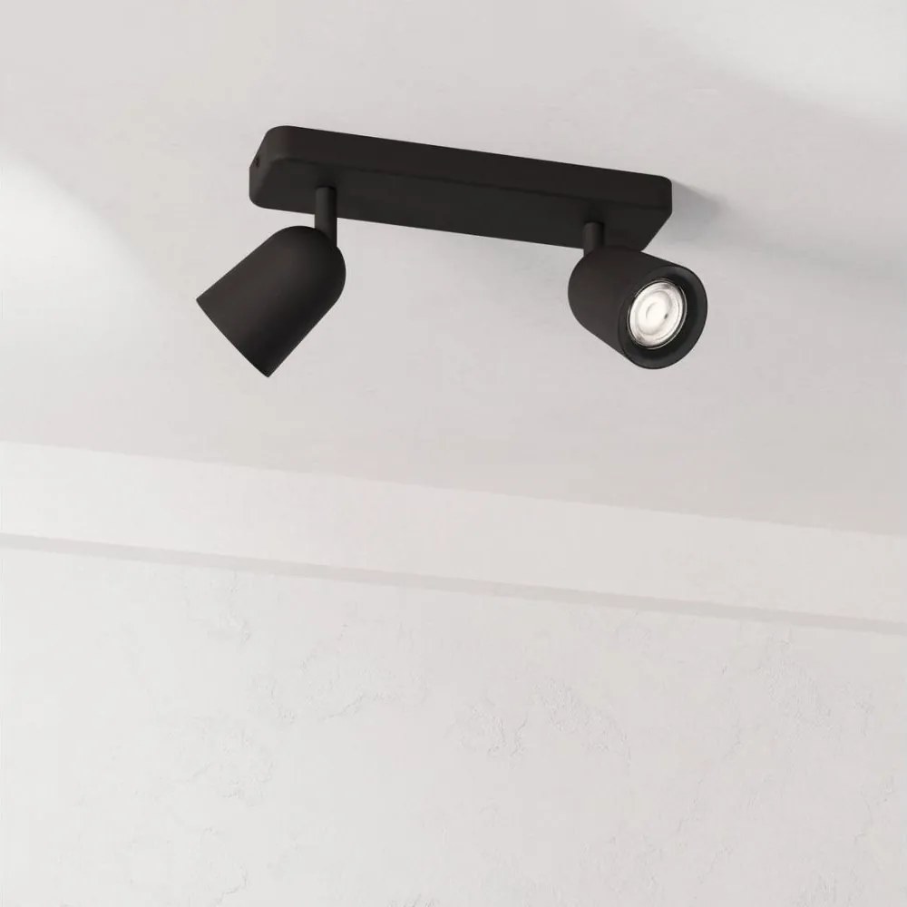 Eglo 901953 - Faretto CAMALDOLI 2xGU10/10W/230V nero