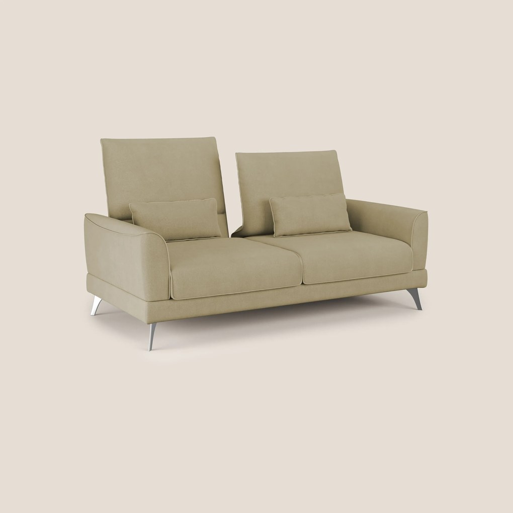 Tommy Divano relax con schienali traslanti in microfibra smacchiabile T11 beige